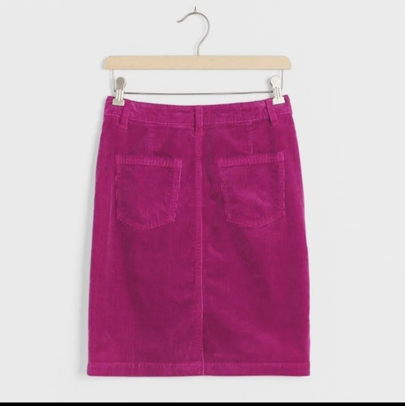 Anthropologie Pilcro and the Letterpress Talia Corduroy Mini Skirt Button Up 2 - Picture 6 of 12